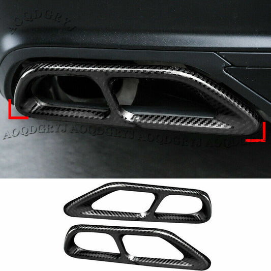 2X Exhaust Tipe Tail Throat Moulding Cover Trim for Honda Accord 10th 2018-2021