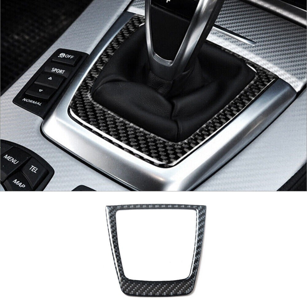 For Z4 E89 09-2016 Carbon Fiber Interior Automatic Gear Shift Cover Trim New n