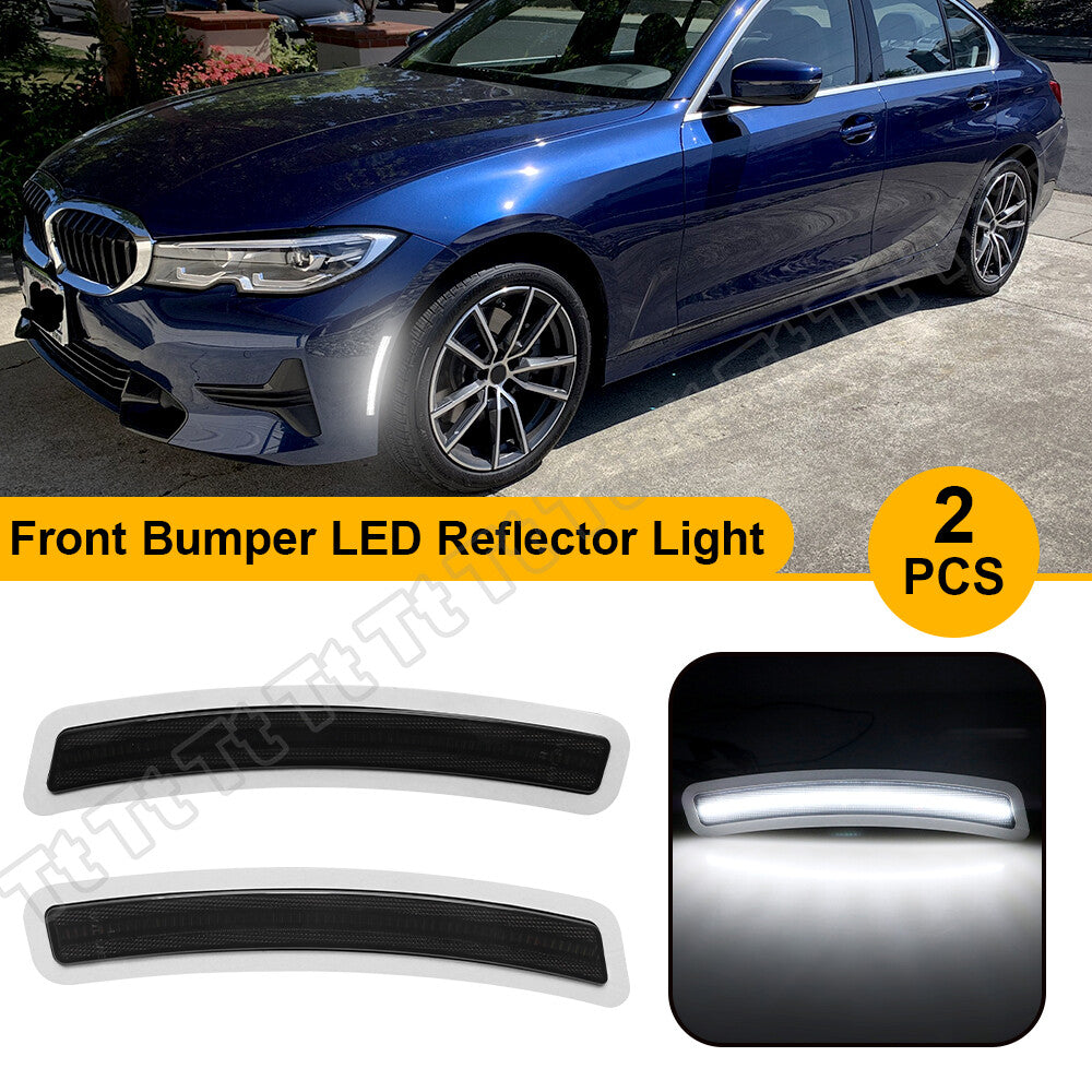 White LED Front Side Marker Reflector Light for 2014 - 2020 for F80 M3 F82 F83 M4 - v
