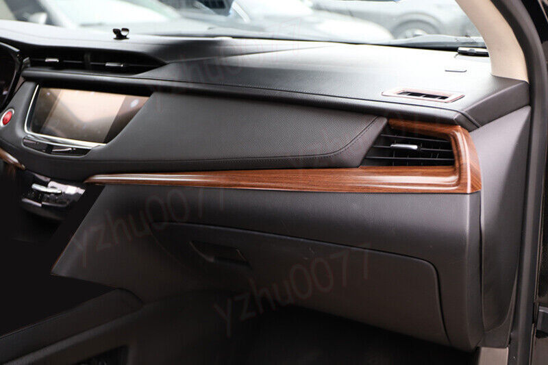 Matte Wood Grain Inner Center Console Strip Cover Trim For 2017-24 for Cadillac XT5