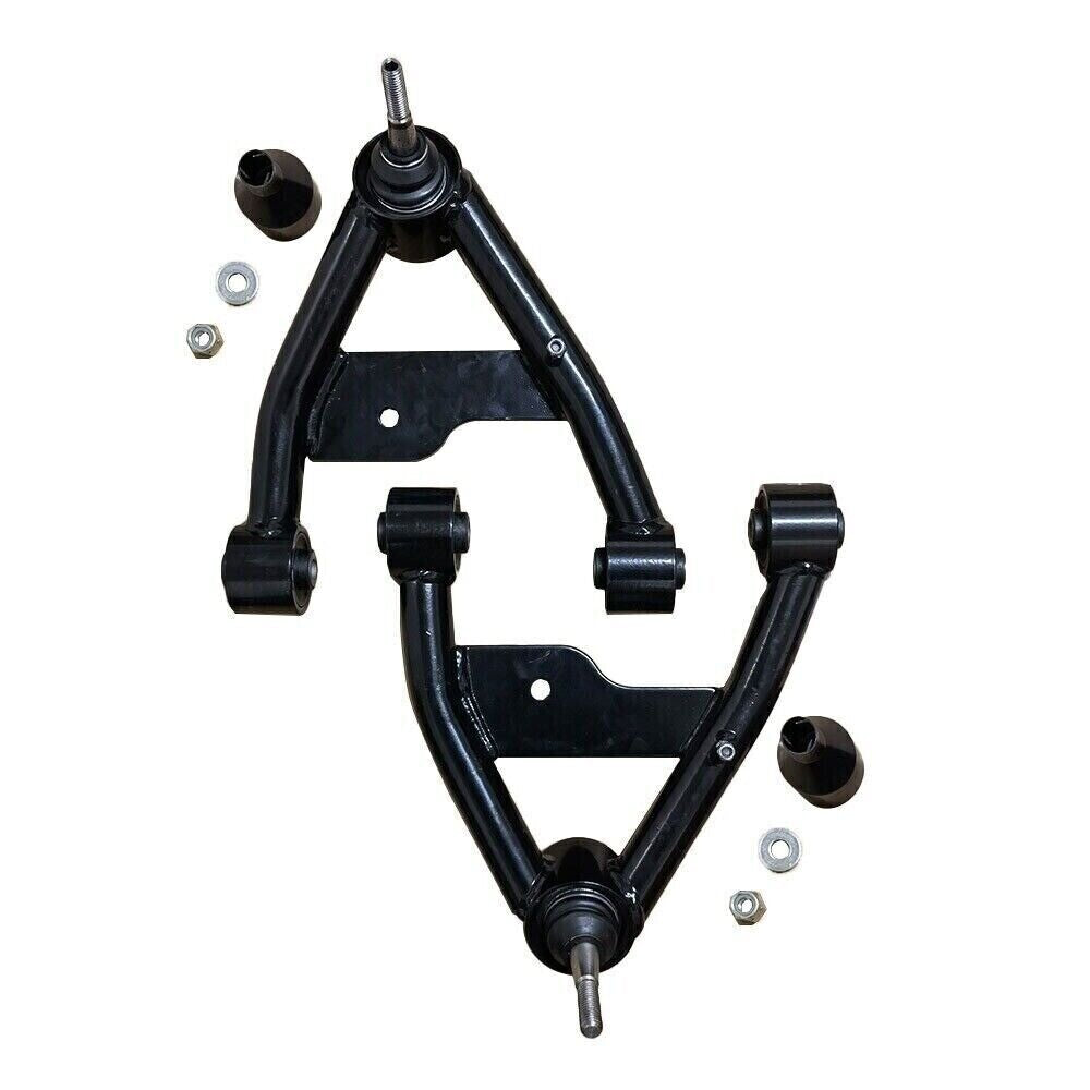 Front Upper Control Arms 2-4 Lift Fit For 1982-2001 for Chevy S10 GM S15 4WD Black n