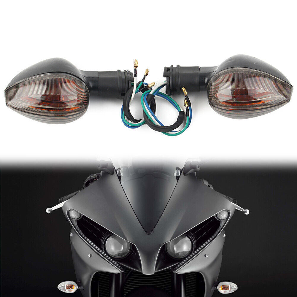 Motorcycle Turn Signal Light Blinker Brown Fit for Yamaha R1 2004-2006 R6 2003-2006 Q