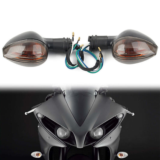 Motorcycle Turn Signal Light Blinker Brown Fit for Yamaha R1 2004-2006 R6 2003-2006 Q