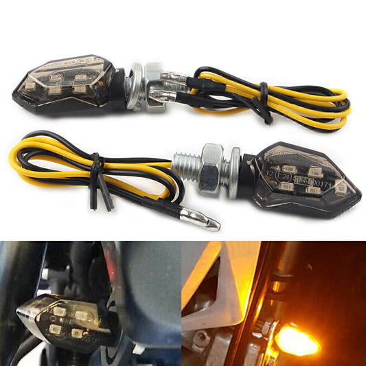 Smoke for Mini 12V LED Turn Signals Blinker Light Indicator Amber Lamp Q
