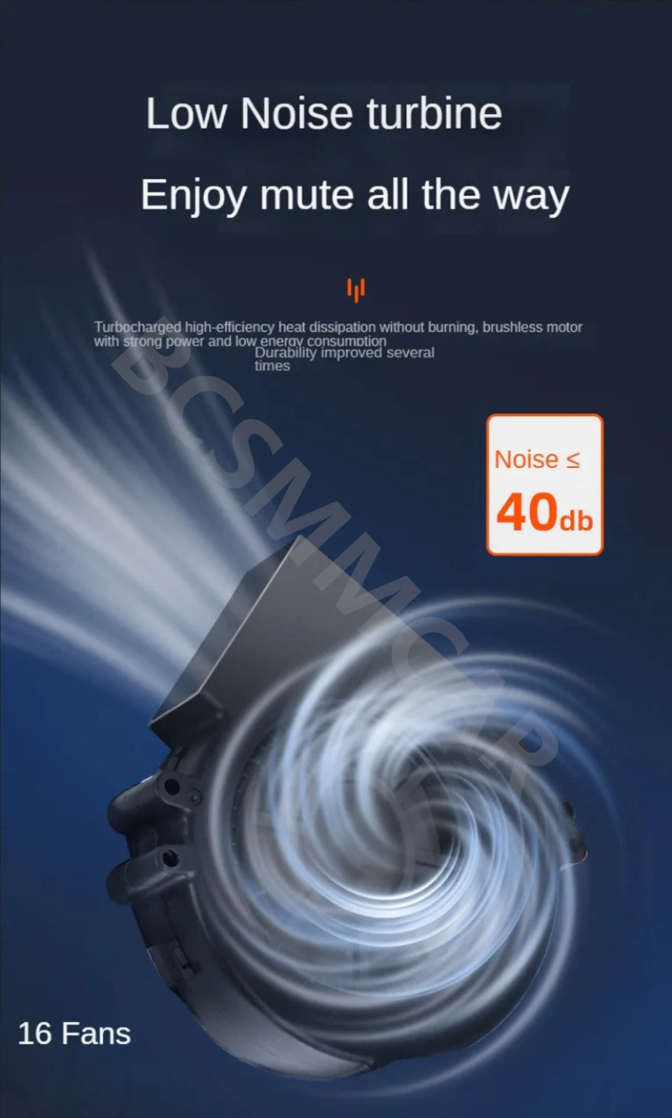 Fast Blowing Car for Seat Cover Cool Air Ventilation Cooling Cushion 16 Fan Summer