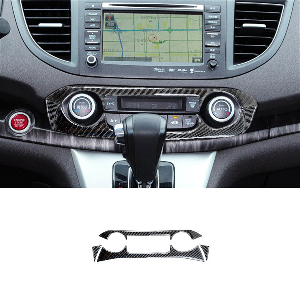 Red Carbon Fiber Headlight Switch Air Vent Cover Trim For 6Series M6 2004-10 v