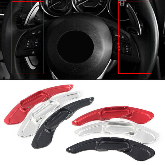 Pair L+R Steering Wheel Shift Paddle Shifter Fits for Mazda 3 6 CX-3CX-4 CX-5MX-5