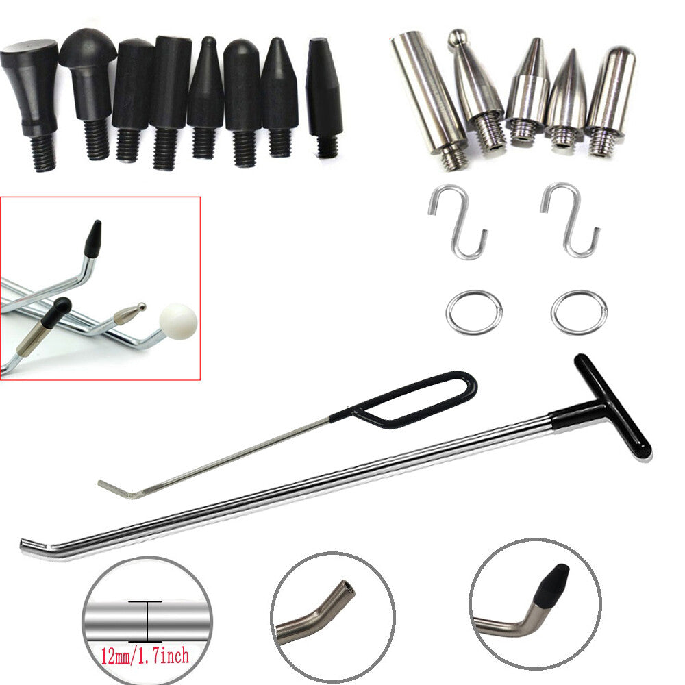 Auto Dent Repair New Design Rods Hook Tools Push Rod with Tap Heads v