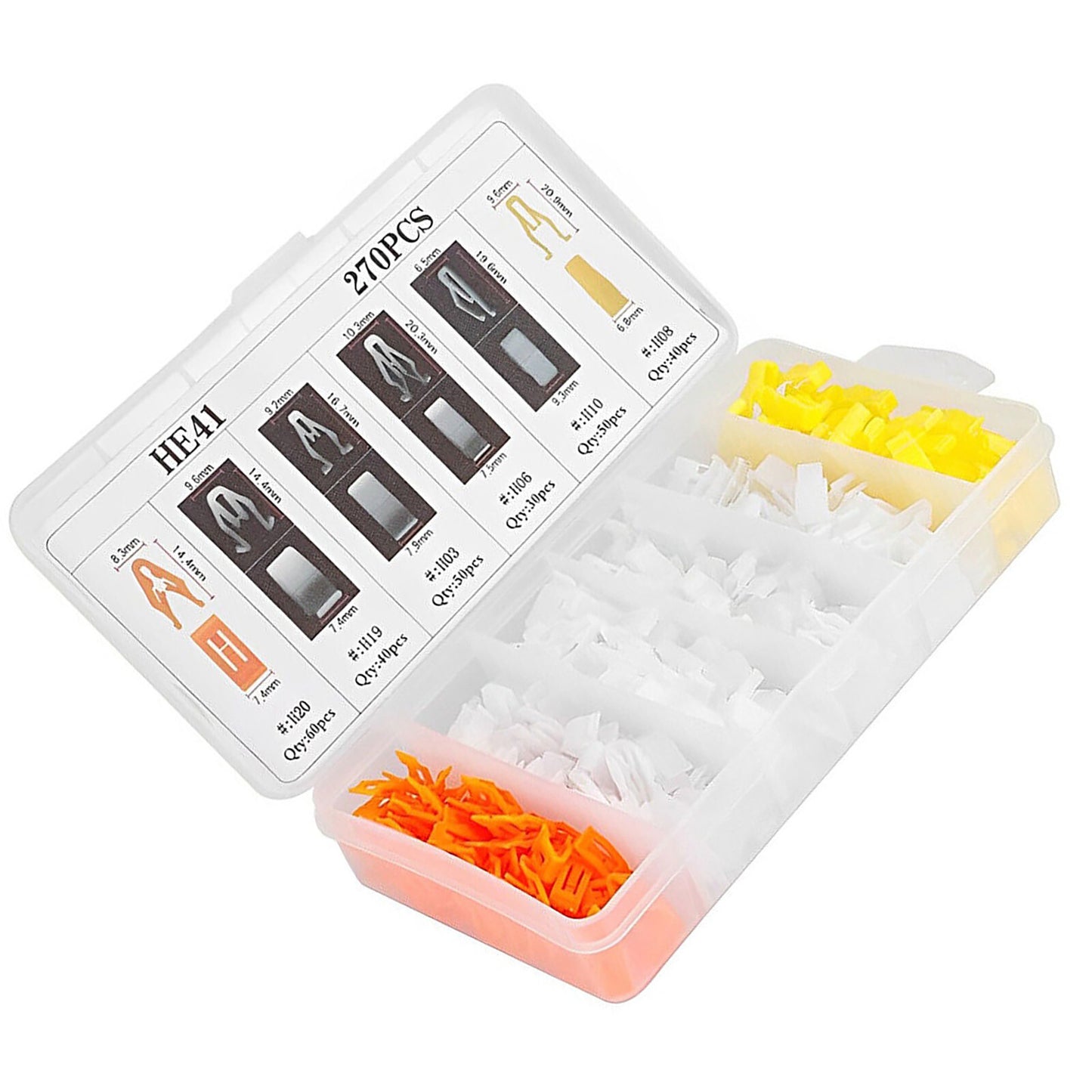 270Pcs Car Dashboard Trim Clips Universal Dash Retainer Clips Plastic Fastener