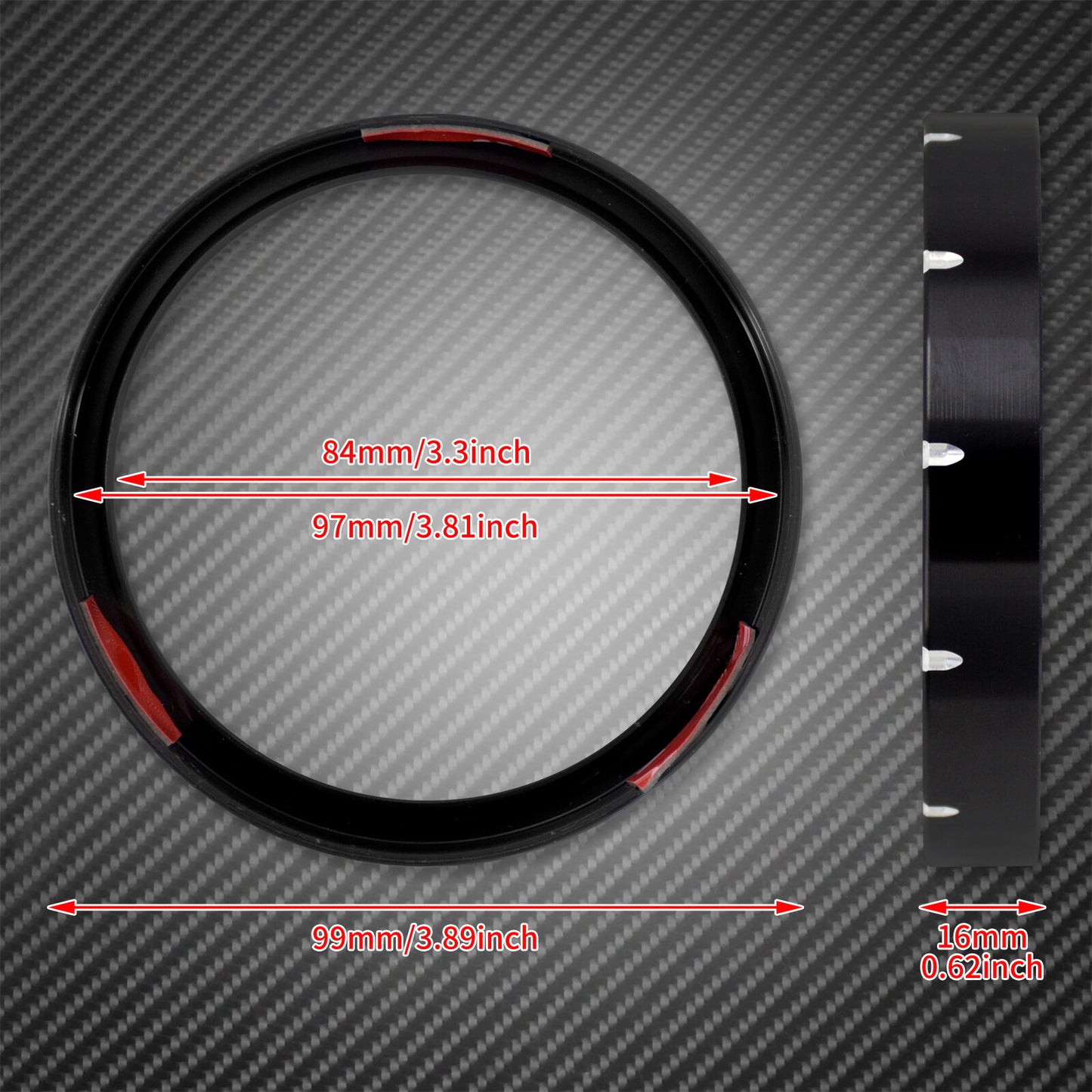 Dots Speedometer Gauge Trim Ring Fit For Sportster 883 1200 Dyna Electra Glide