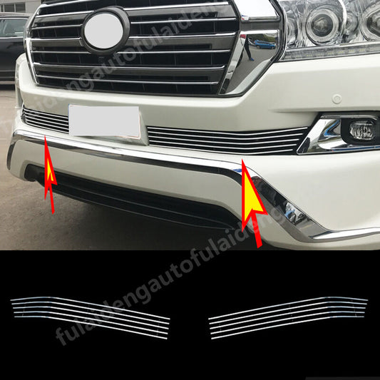 for Toyota for Land Cruiser 2016-2021 Car Front bumper Grille Lower Bumper Net Cover