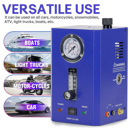 for A8 Automative Leak Tester with Flow Meter Pressure Gauge Test Leak Pipe System