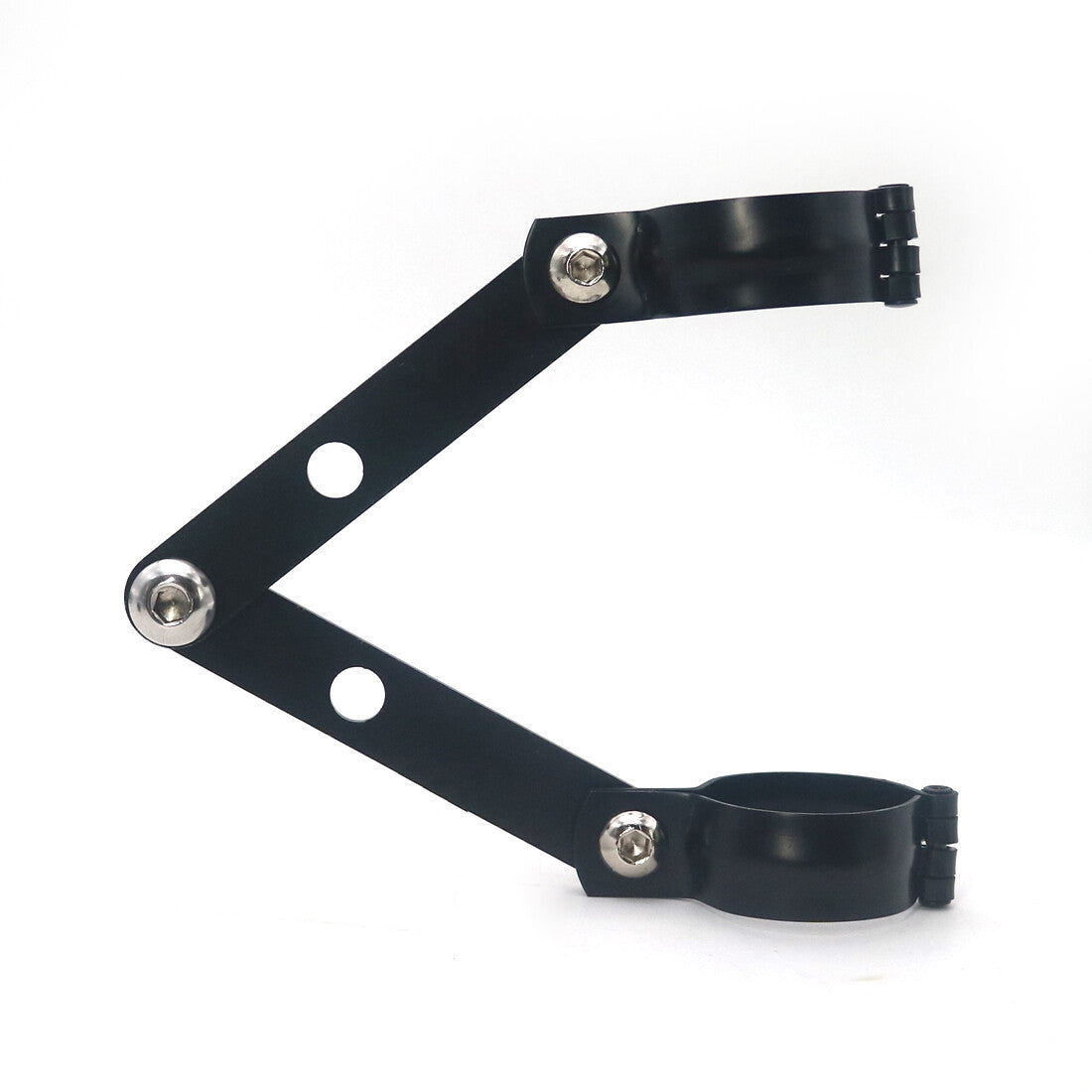 41mm Black Metal Adjustable Headlight Indicator Mounting Fork Bracket for Harley Q