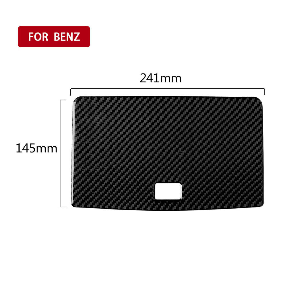 Carbon fiber navigation control panel cover trim for C-Class W204 - n