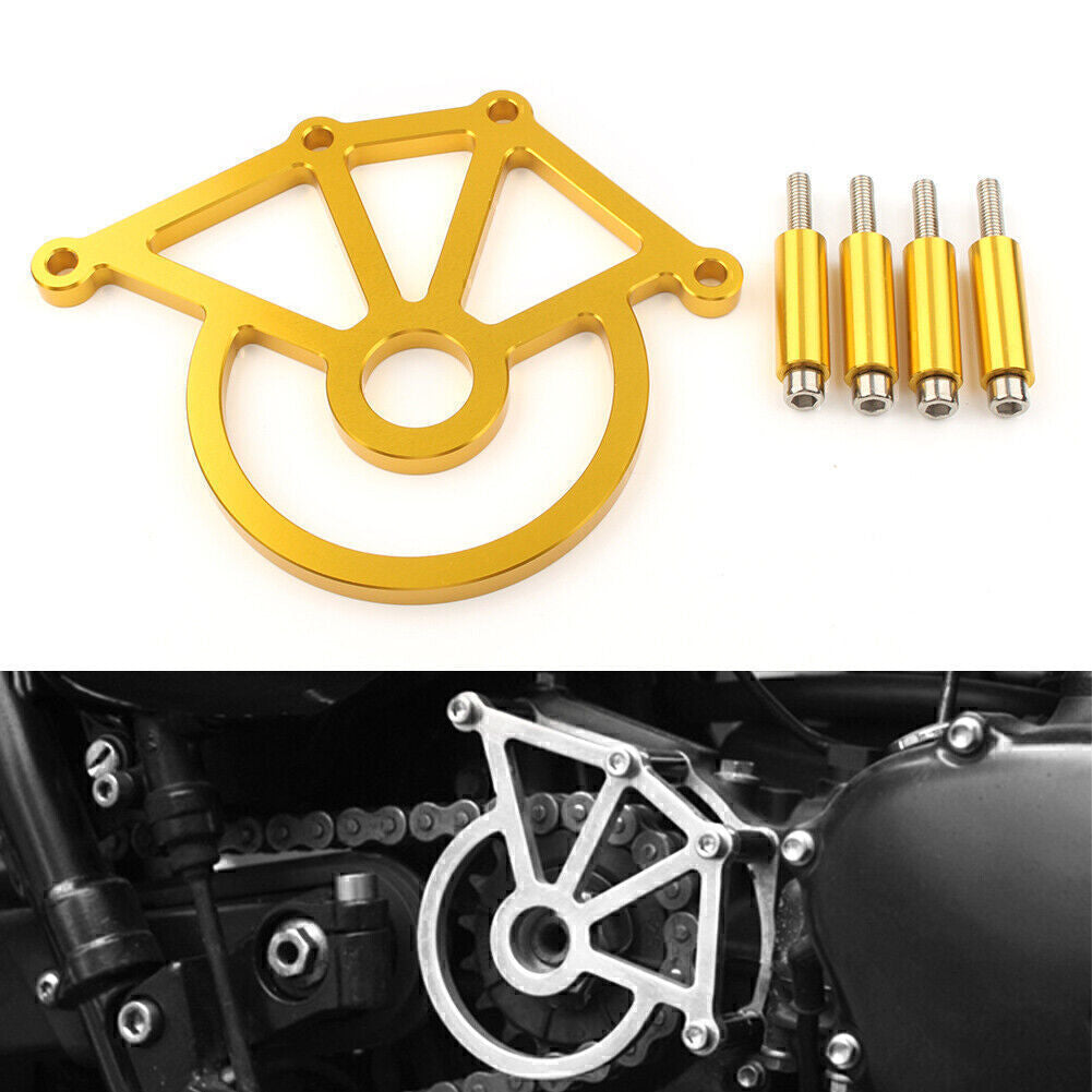 Sprocket Cover Chain Protection for 2007-14 Thruxton 900 Scrambler 2006-14 Gold Q