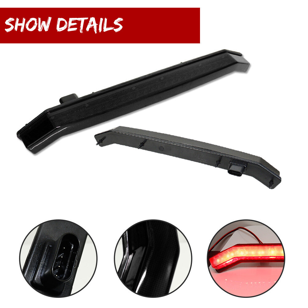 Smoked UTV rear LED center taillight suitable for 2018-22 RZR RS1 TURBO Sportsman 1000 XP- v