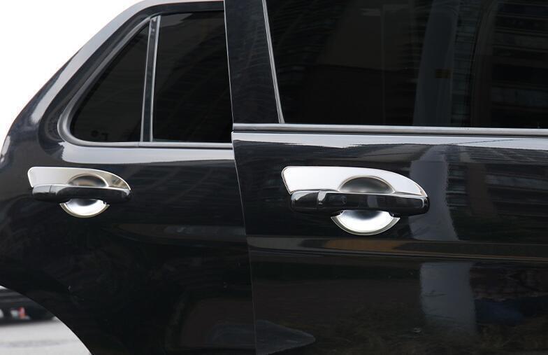 Exterior Side Door Bowl Cover Trim 4X for Ford Explorer 2011-2019 Chrome Steel