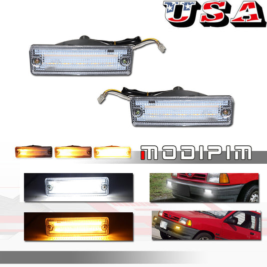 Transparent Sequential Switch LED DRL Signal Light for for Mazda 323 626 Pickup Truck - v