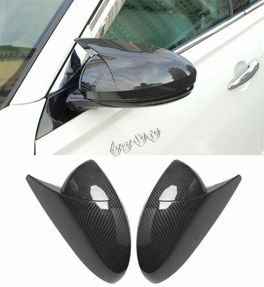 2P for Nissan Altima 2019-2023 Carbon Fiber OX Horn Rear View Mirror Cover Trims