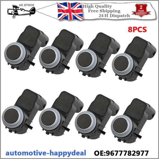 8X PDC Parking Reversing Sensor for Citroen C3 DS3 3008 5008 2008 9677782977