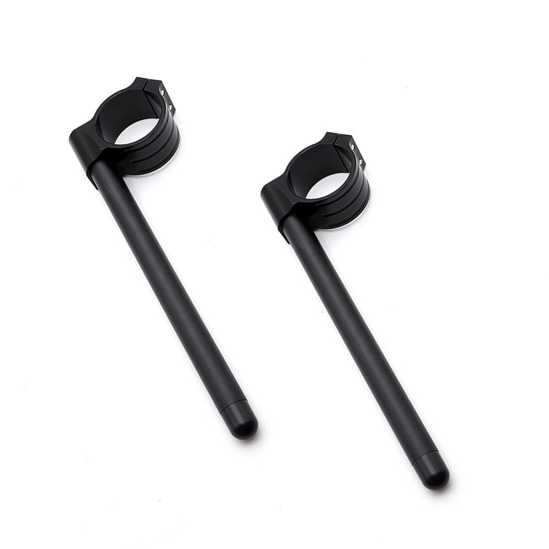 58mm Black Clip-On Clip Ons CNC Handlebar Bar Fork Tube For Benelli Leoncino 500 Q