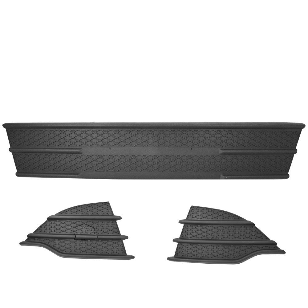 3-Piece Front Bumper Lower Grille and Fog Light Cover Kit for 2013-2016 Escape n