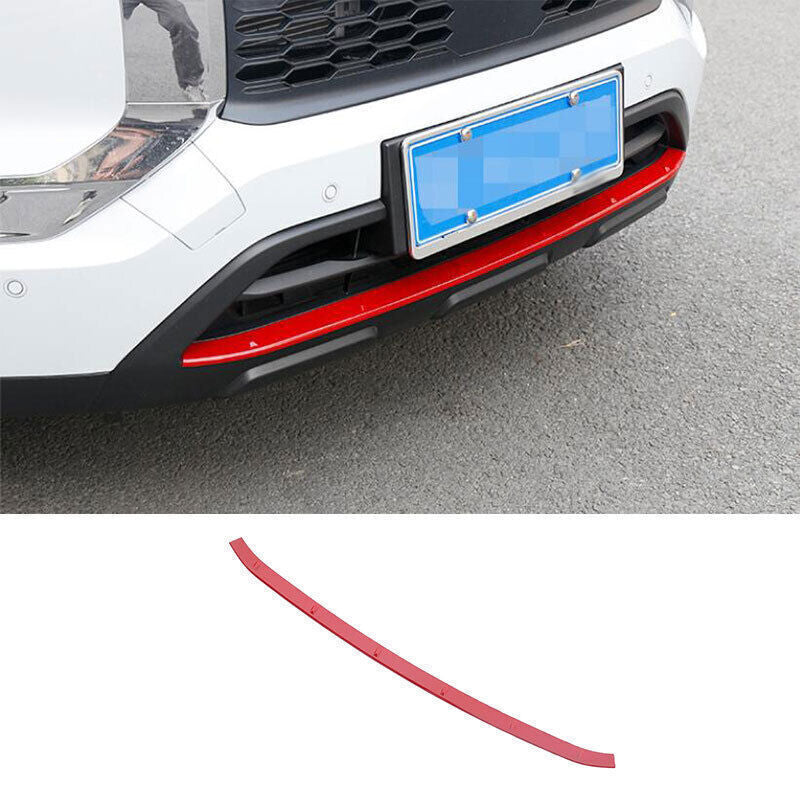 for Mitsubishi Outlander 2023-2024 Front Bumper Lower Protector Strip Gloss Red