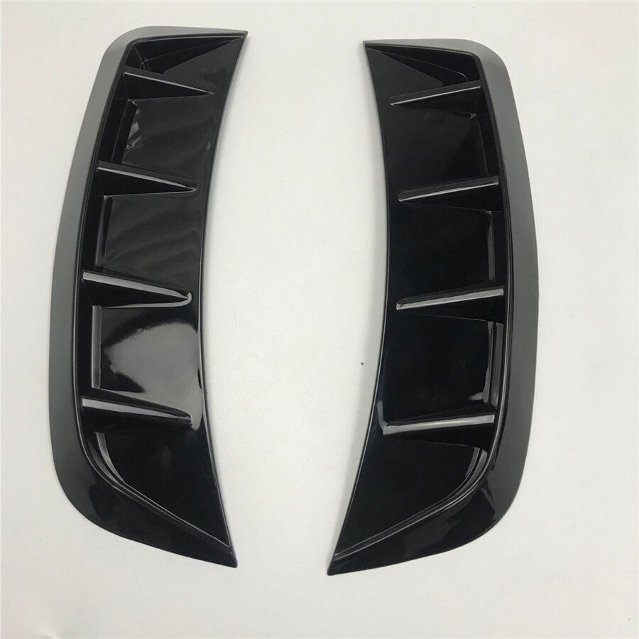 Car Air Flow Fender Side Vent Decoration Sticker Glossy Black Accessories