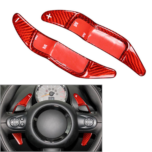 Fit for Mini R55 R56 R57 R58 R59 R60 R61 Carbon Fiber Steering Wheel Shift Paddle