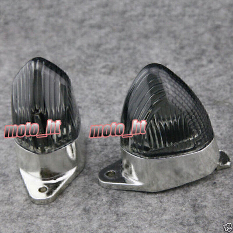 Blinker Gl?ser Lampe Glas Linse f¨¹r for Kawasaki ZX10R 04-05 ZX6R rauchgrau