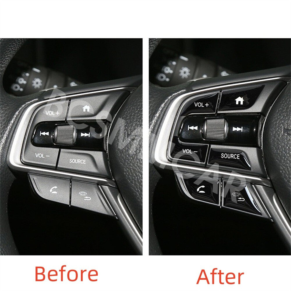Fit for Honda for Accord 2018-2021 Car Steering Wheel Button Frame Covers Protection Q