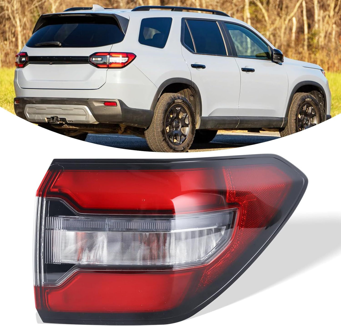Outer Tail Light LH Driver Left Side For 2023 2024 for Honda Pilot LED Lamps n