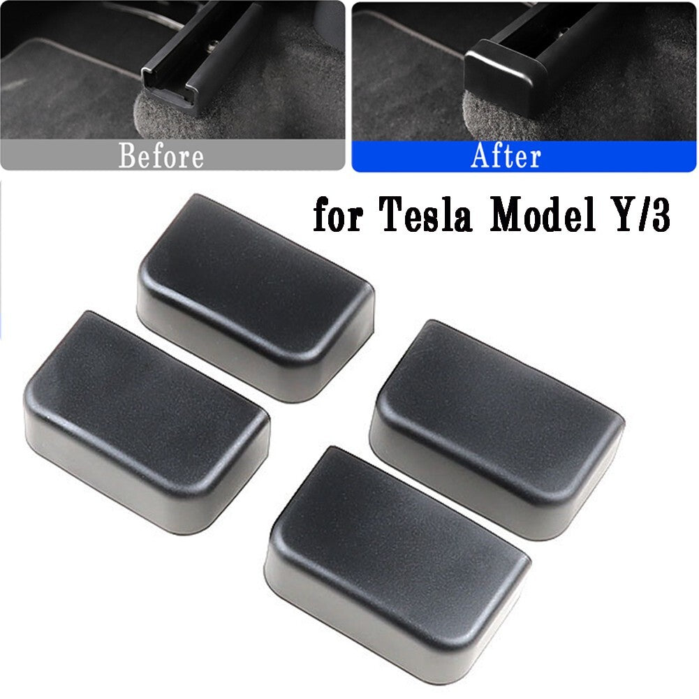 4-piece set of anti-slip rubber plugs for rear for seat rails, compatible with for Model Y /3. n
