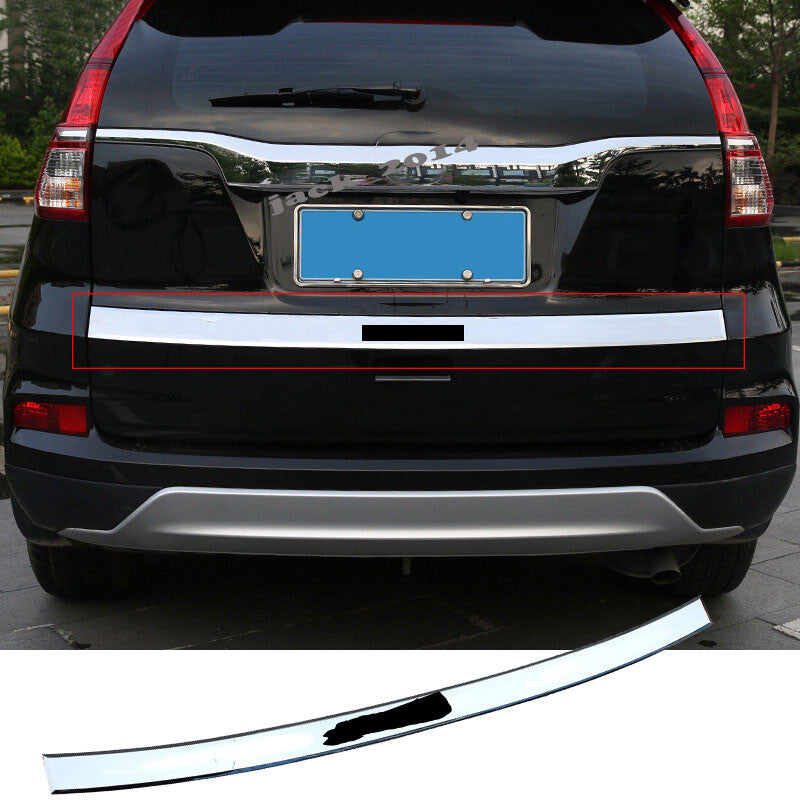 FOR 2012-2016 for HONDA CRV CR-V Steel Rear Trunk Tailgate Boot Grab Trim Cover