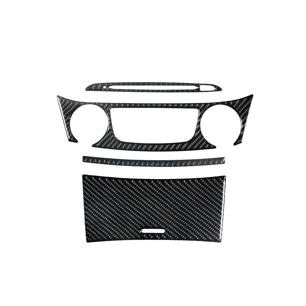 2Pcs Carbon Fiber Interior Door Panel Cover Trim For 718 2016-2022 v