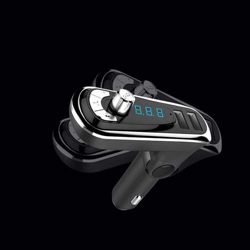 Hands- wireless Bluetooth FM transmitter MP3 player with dual USB charger adapter - n