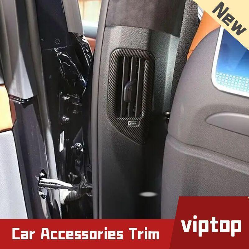 for BMW X5 X7 G05 G07 2019-23 ABS Carbon B Pillar Air Outlet vent Frame Cover 2x