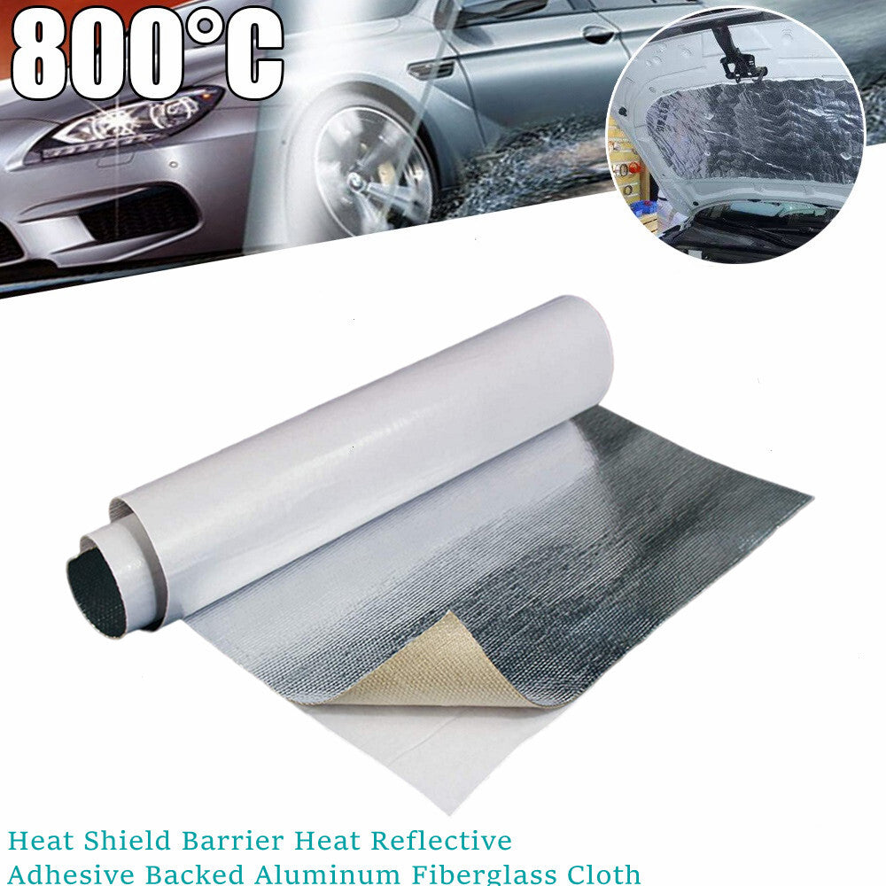 Adhesive heat shield, heat shield, ultimate high-temperature protection