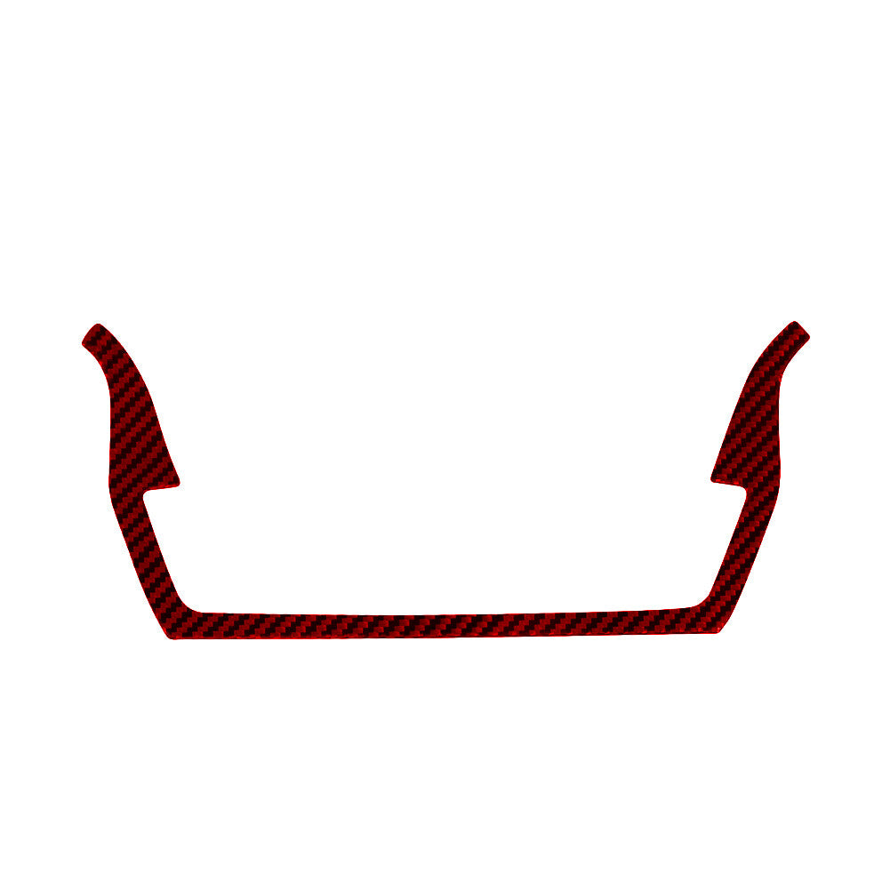 Red Carbon Fiber Center A/C Button Frame Cover Trim for Ford Explorer 2020-2023