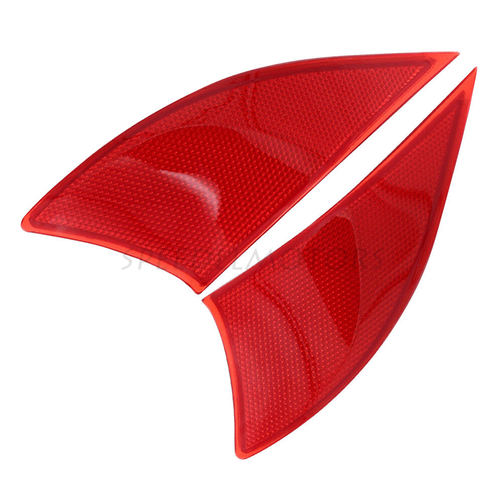 Rear Left+Right Bumper Reflectors Red for 2014-20 for Lexus IS200t IS250 IS300 IS350