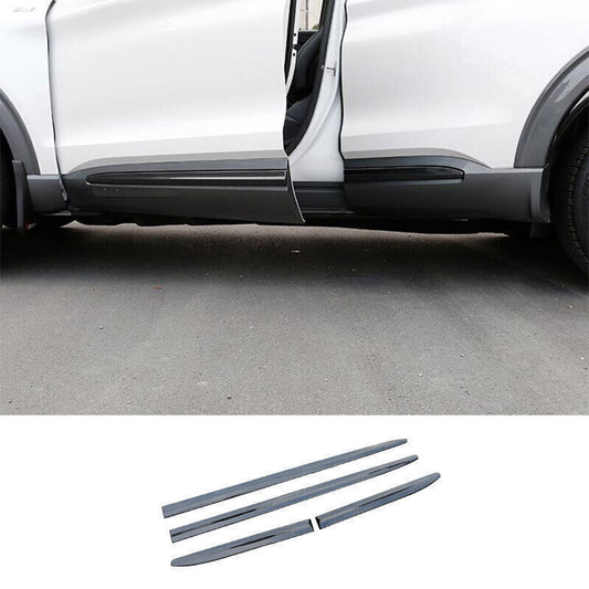 Side Door Body Guard Molding Cover Trims for Ford Explorer 2020-2023 Carbon ABS