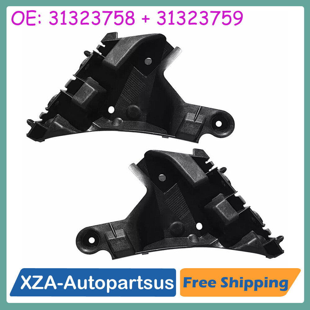 Pair Front Left Right Bumper Brackets Mounted Support for Volvo XC60 MK1 2014-17