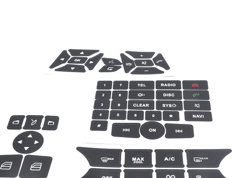 Steering Window Navigation Radio Button Repair Sticker for Mercedes W204 W212 CE v