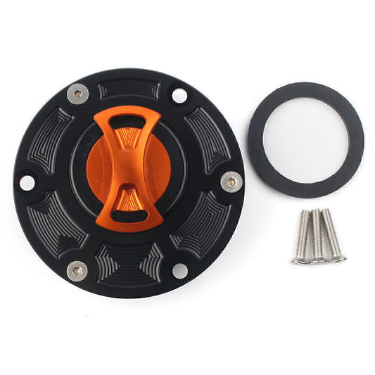 Fit RS125/RS250 RSV1000 Tiger 800 1050 Orange Fuel Gas Tank Cap Cover Q