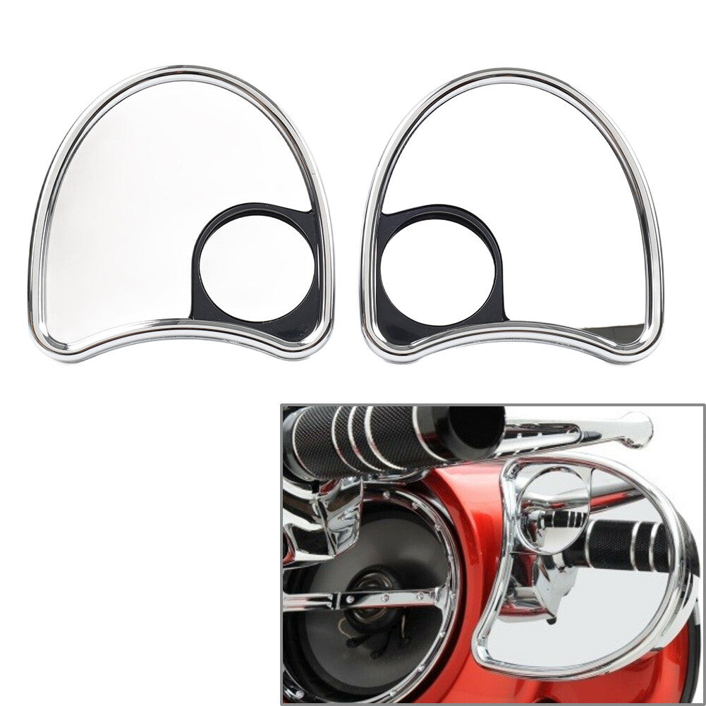 Fairing Mounted Mirror w/ Blind Spot Mirrors for Harley Batwing Touring 2014-18