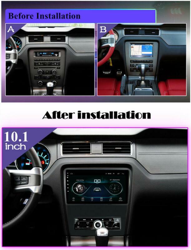 Android 10.1 Radio GPS 10-inch Stereo Head Unit Manual AC for 2010-2014 for Mustang n