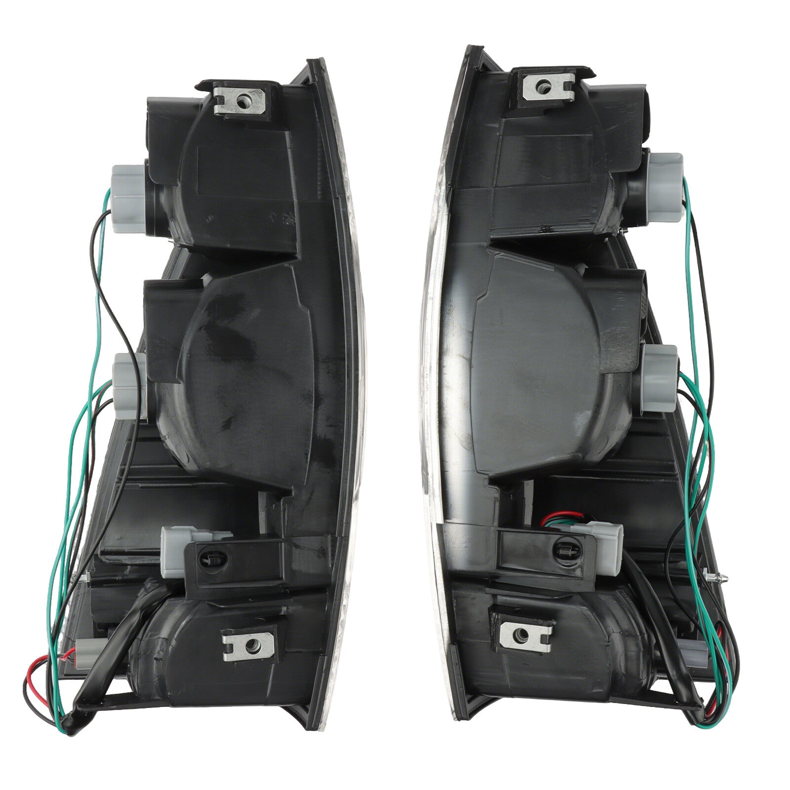 2-piece set for rear left and right taillights and brake lights of for Toyota Tacoma models manufactured between 2005 and 2015.