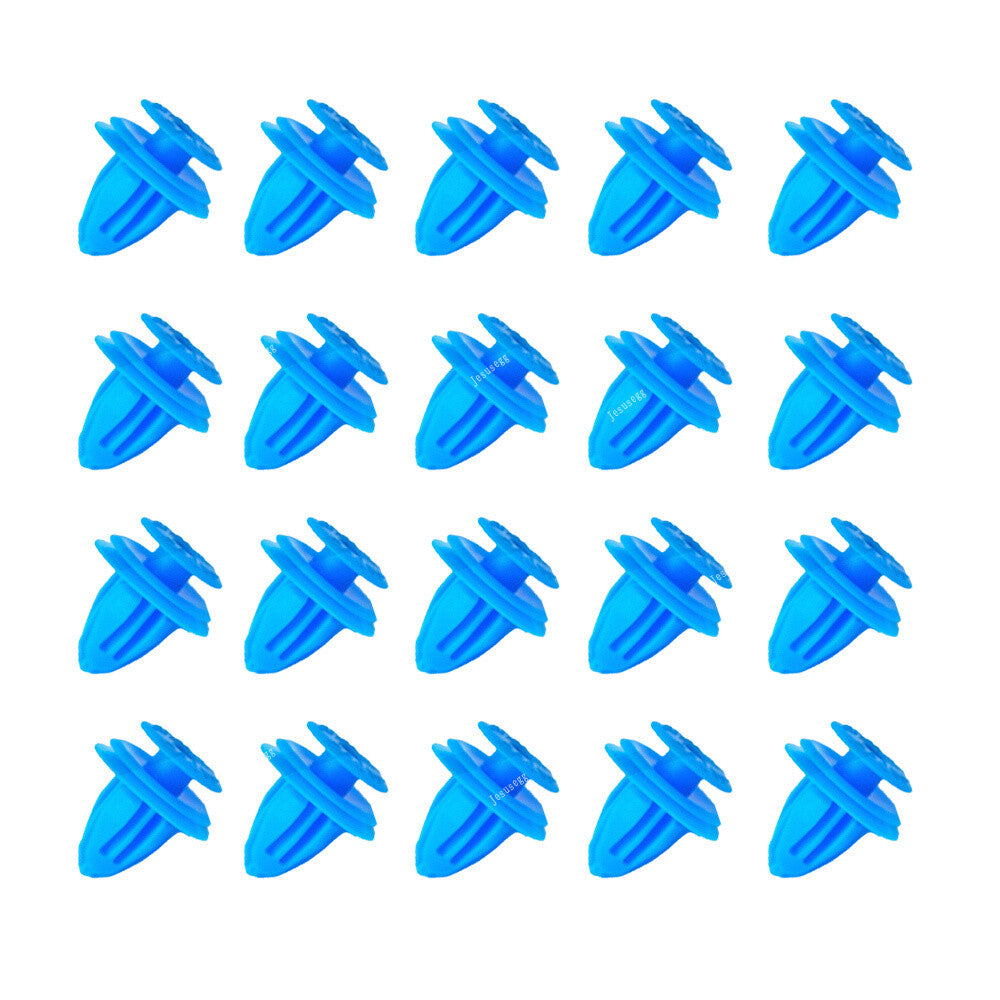20x Clips for Toyota for Lexus Door Card Fascia Panel Trim Fasteners Blue Plastic Q