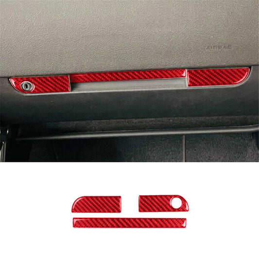 2Pcs Carbon Fiber Interior Defogger Vent Cover Trim For Tacoma 16-21 Red v