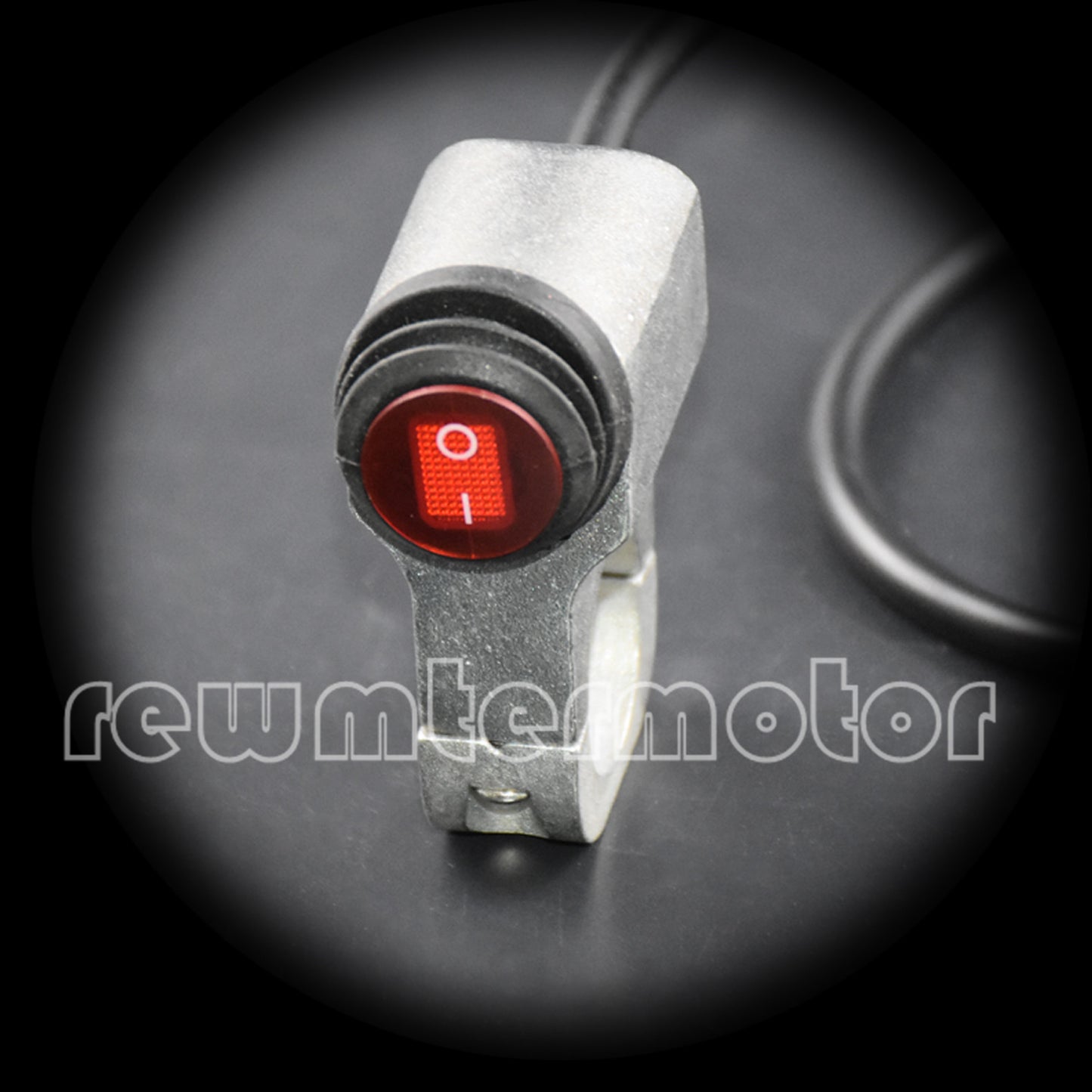 Chrome Motorcycle 22mm Handlebar Headlight Waterproof Switch On Off 3 Wires